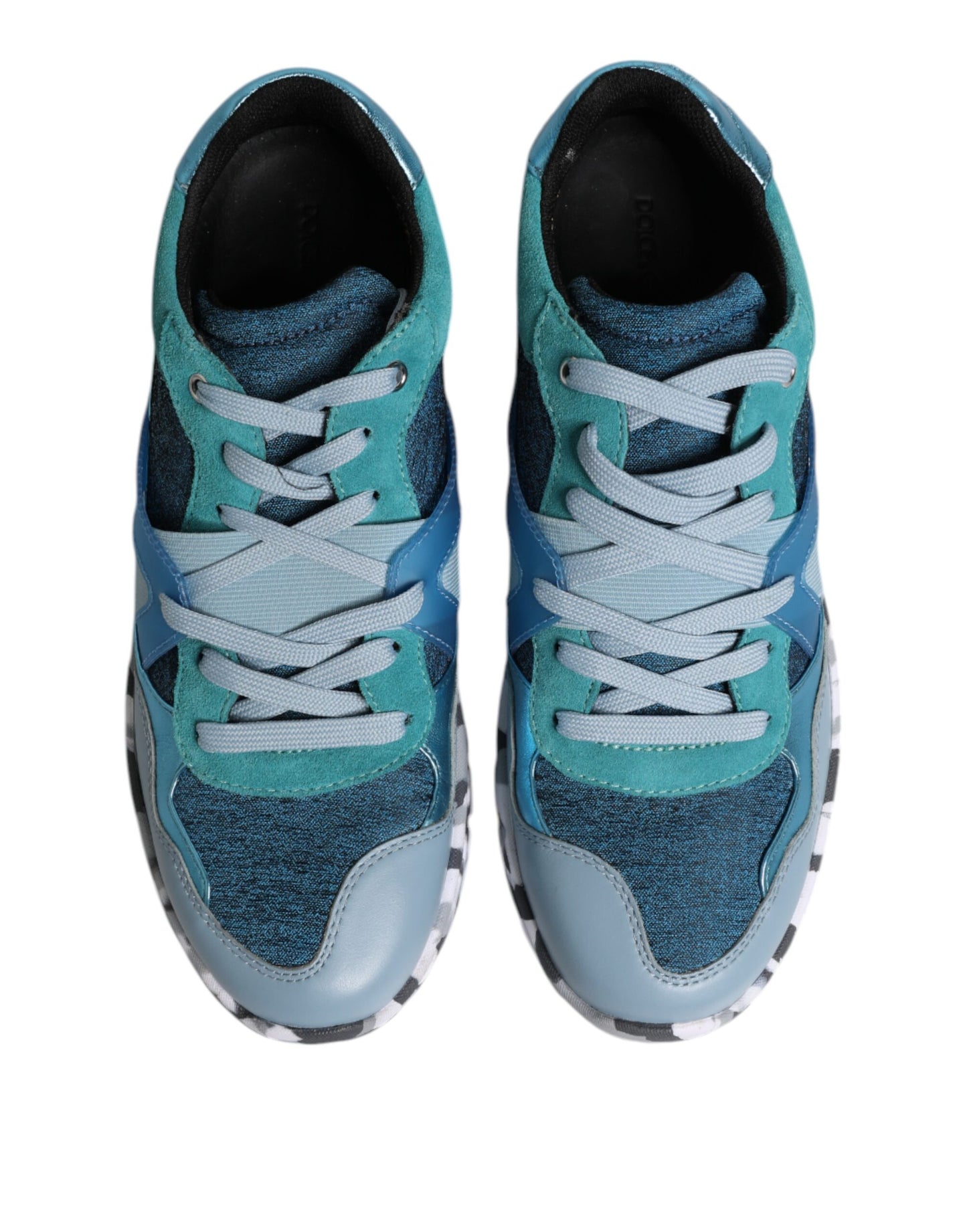 Dolce & Gabbana Multicolor Lace Up Low Top Männer Turnschuhe Schuhe