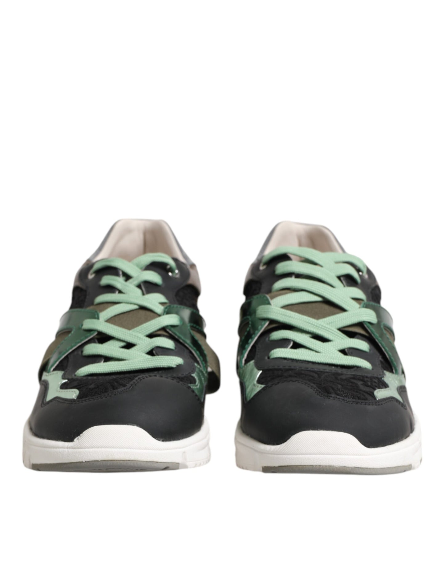 Dolce & Gabbana Multicolor Lace Up Low Top Turnschuhe Schuhe