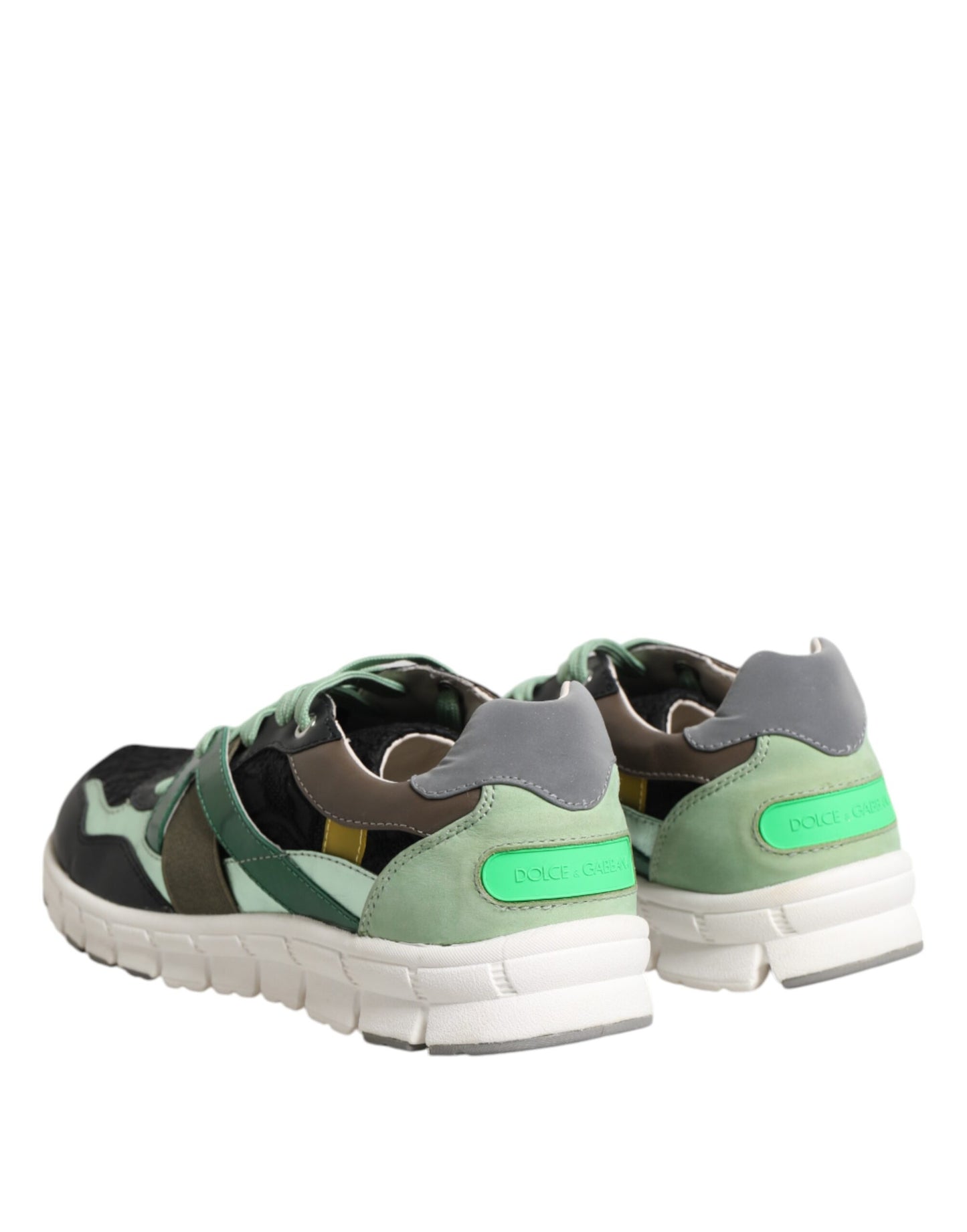 Dolce & Gabbana Multicolor Lace Up Low Top Turnschuhe Schuhe