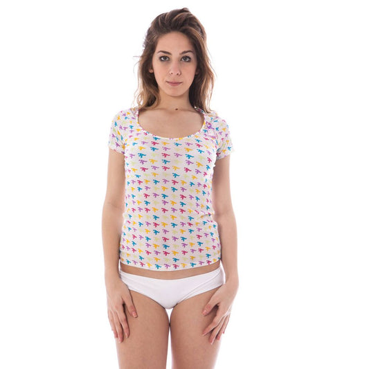 A-Style Weißes Nylon Unisex T-Shirt