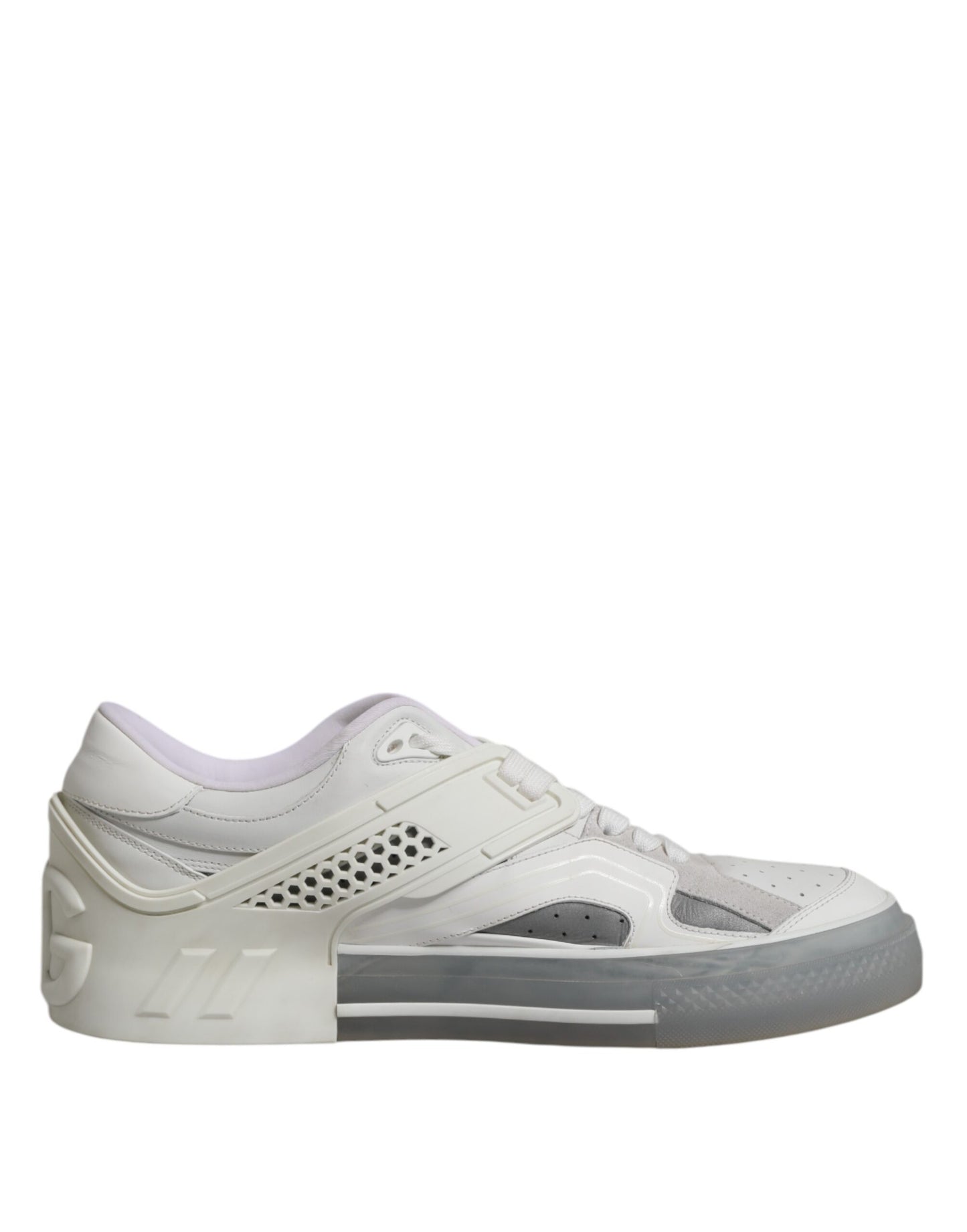 Dolce & Gabbana Weiß Low Top DG Geprägte Männer Turnschuhe Schuhe