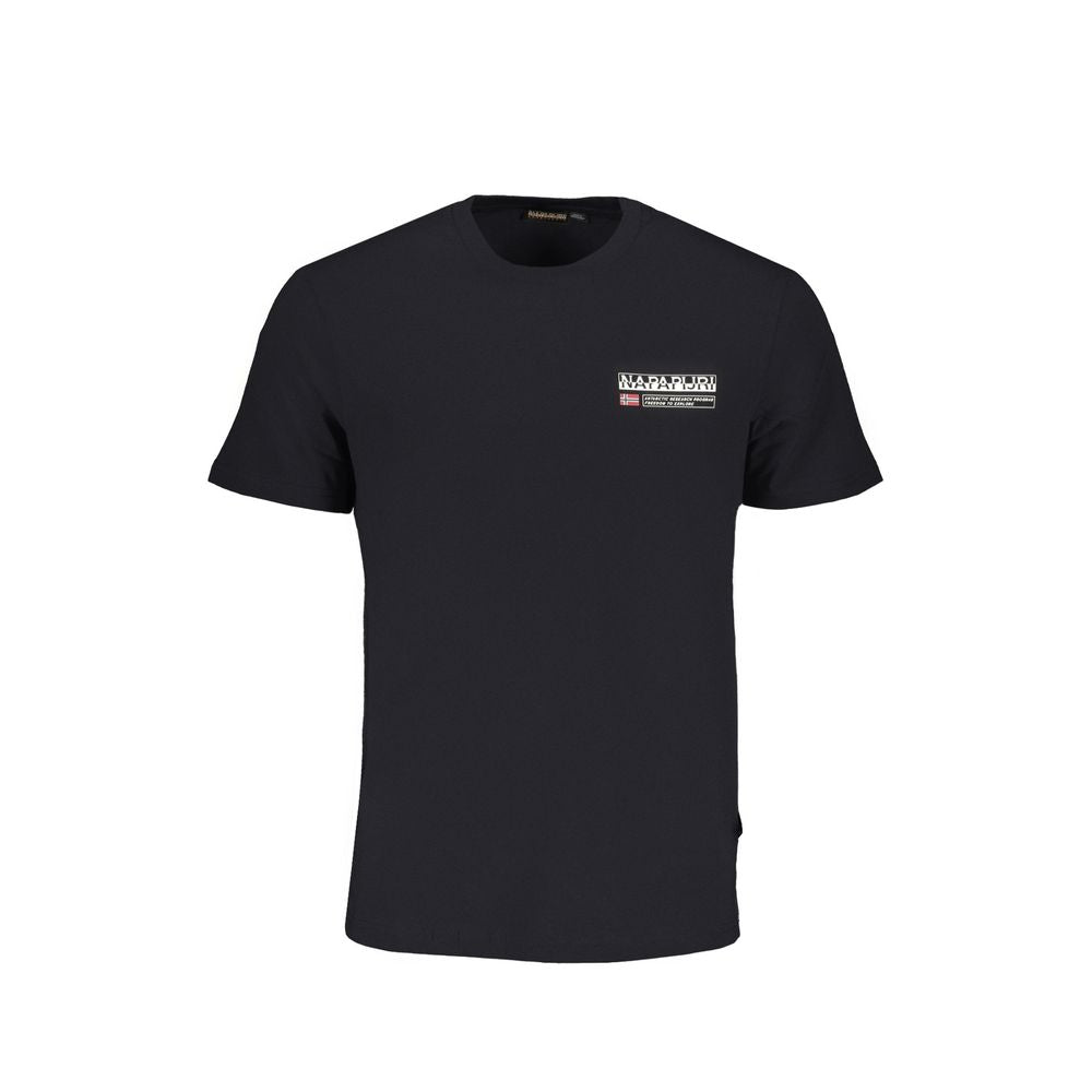 Napapijri Schwarzes T-Shirt aus Baumwolle