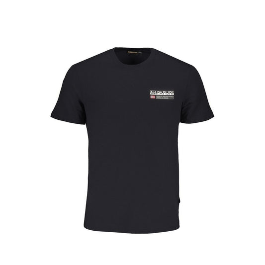 Napapijri Schwarzes T-Shirt aus Baumwolle