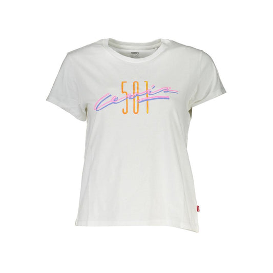 Levi's Weißes T-Shirt aus Baumwolle für Frauen