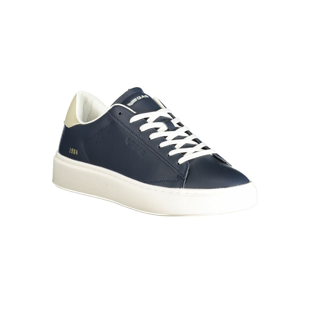 Gas Blauer Polyester Herren Sneaker