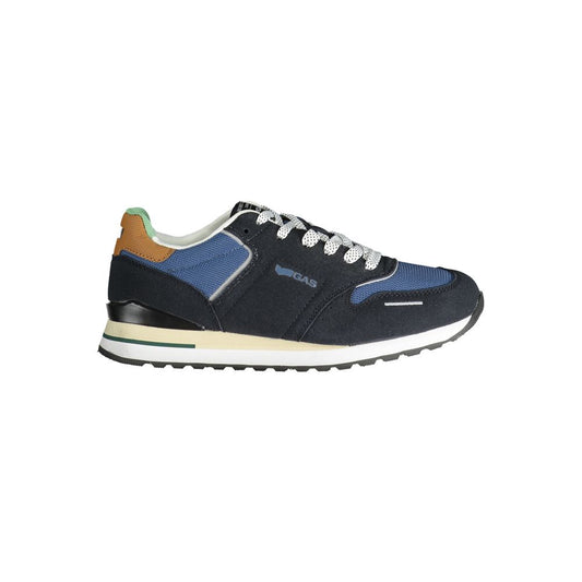 Gas Blauer Polyester Herren Sneaker