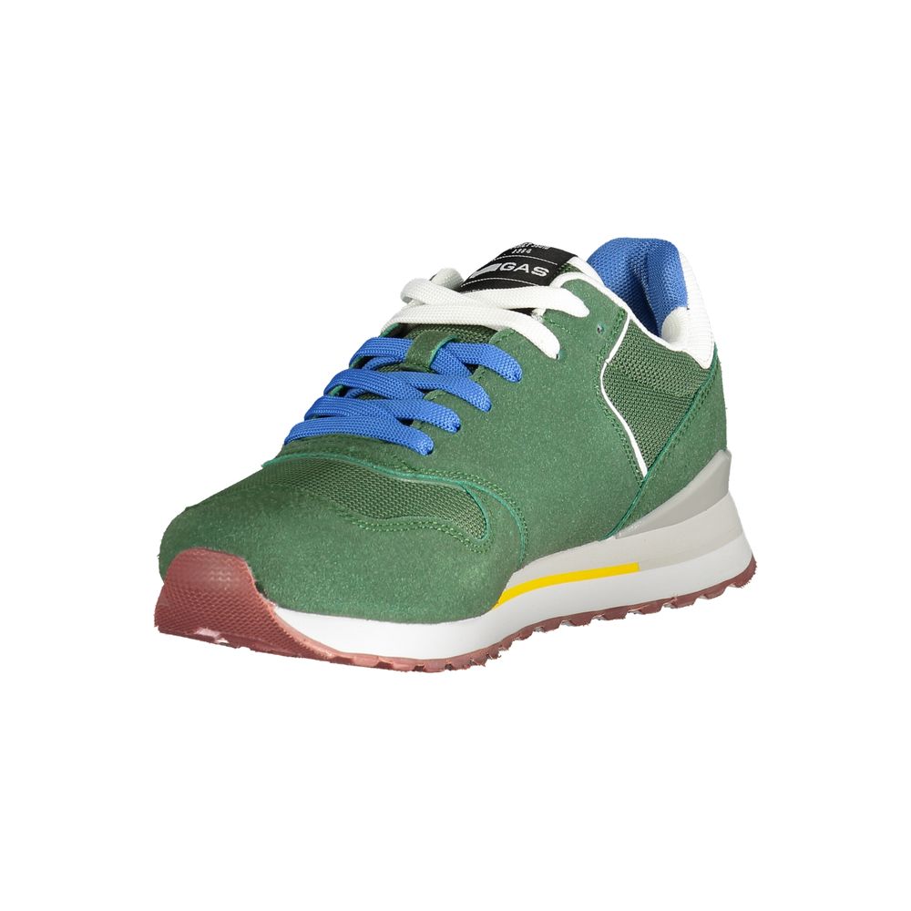 Gas Grüner Polyester Herren Sneaker