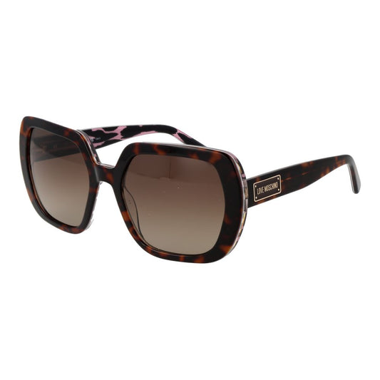 Love Moschino Braune Frauen Sonnenbrille