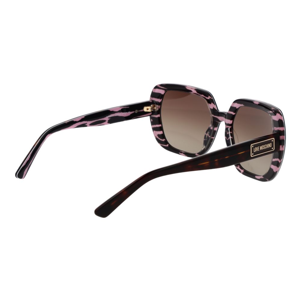 Love Moschino Braune Frauen Sonnenbrille