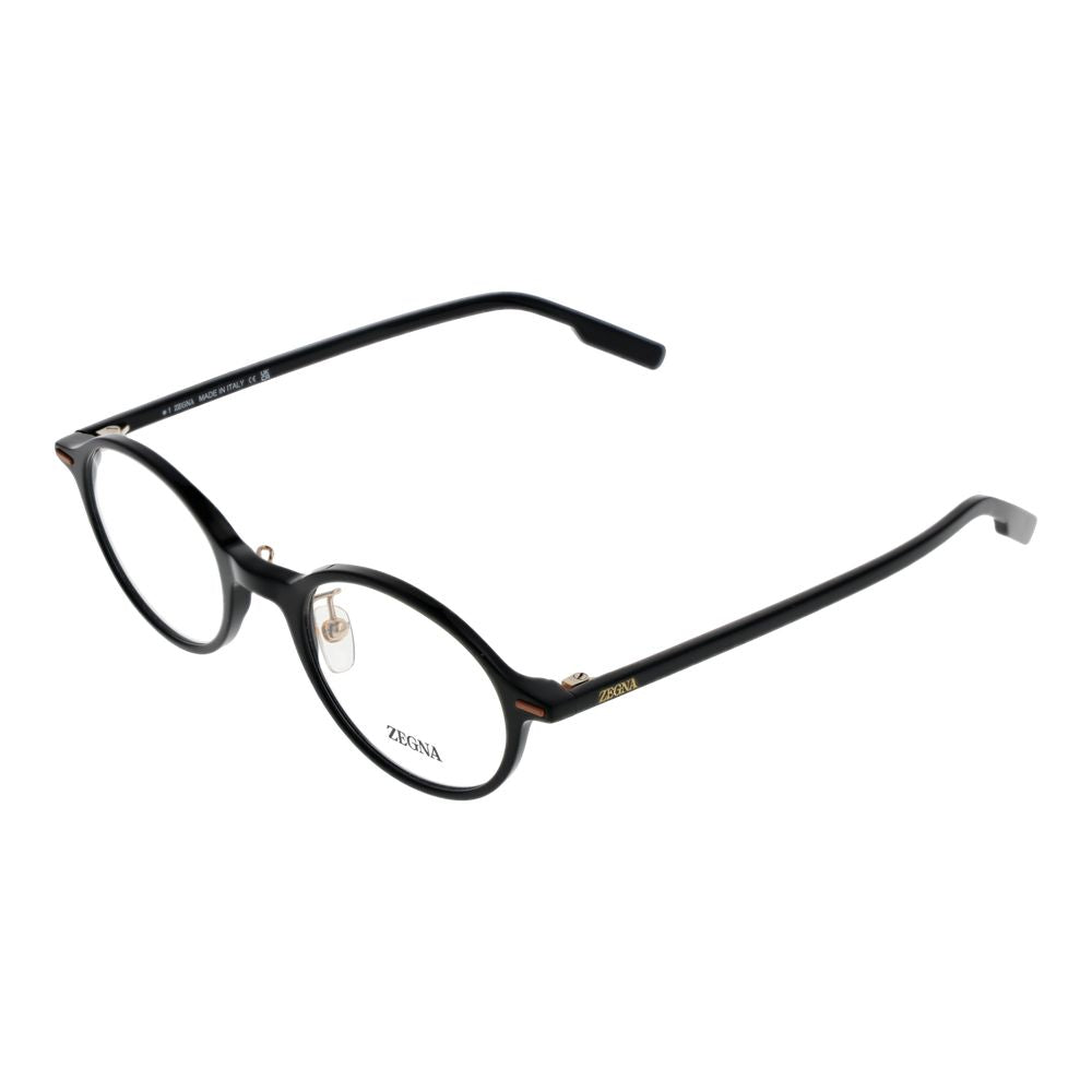 Ermenegildo Zegna Schwarze Kunststoffbrille (Gestell)
