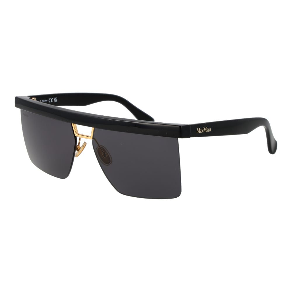 Max Mara Sonnenbrille aus schwarzem Edelstahl
