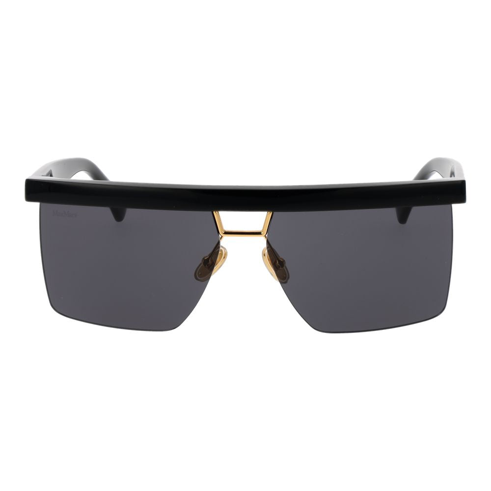Max Mara Sonnenbrille aus schwarzem Edelstahl