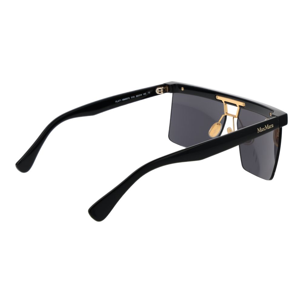 Max Mara Sonnenbrille aus schwarzem Edelstahl