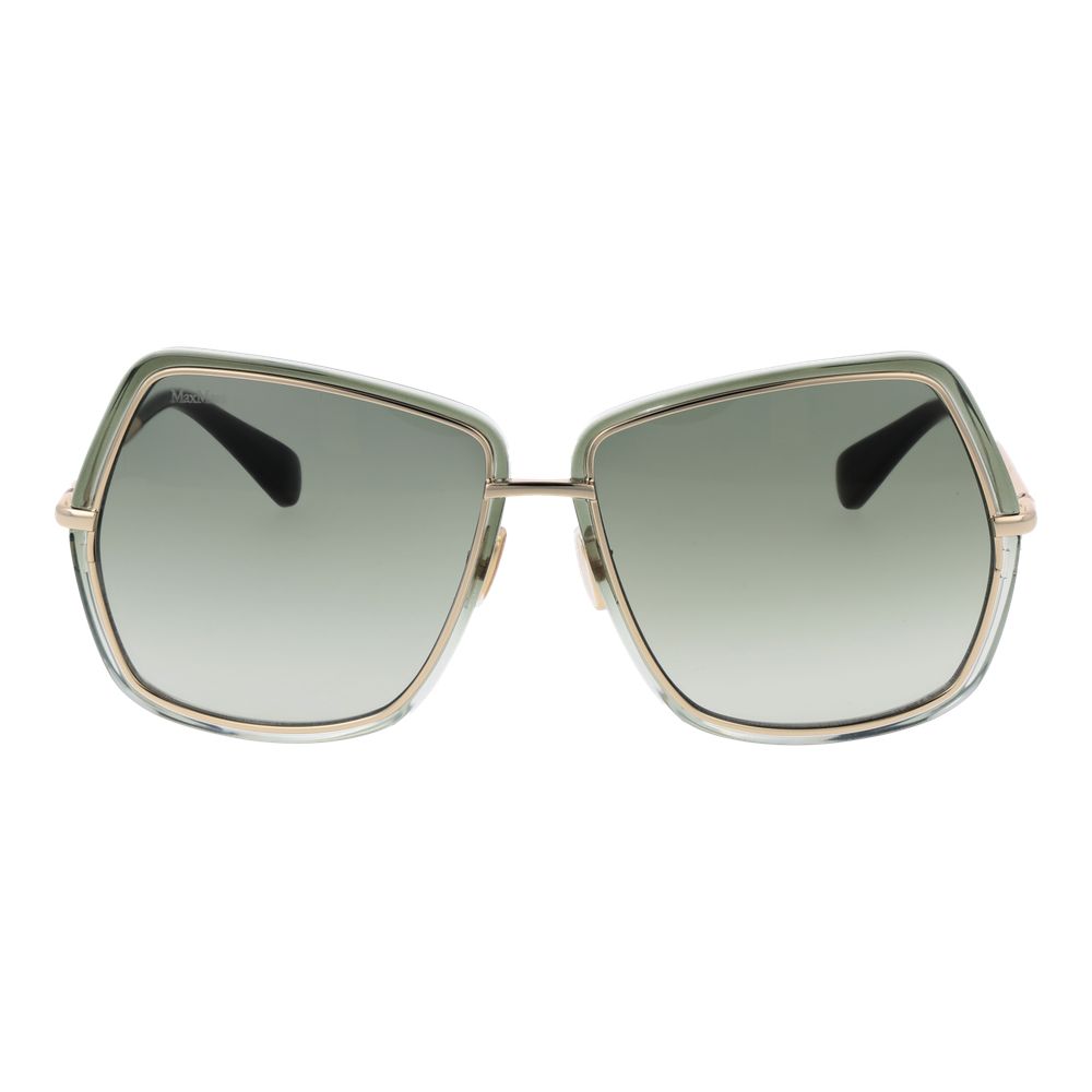 Max Mara Grüne Metall-Sonnenbrille