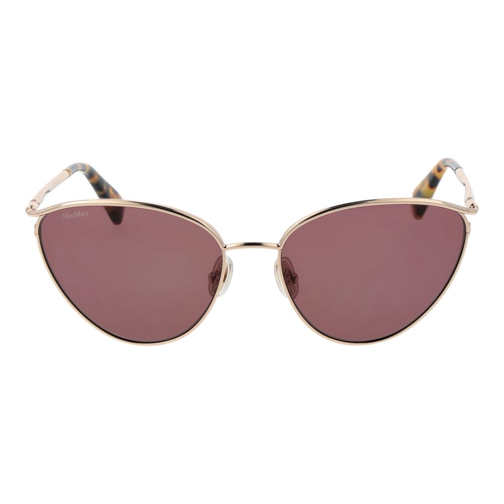 Max Mara Goldene Metall-Sonnenbrille