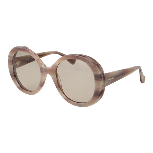 Max Mara Cremefarbene Sonnenbrille aus Acetat