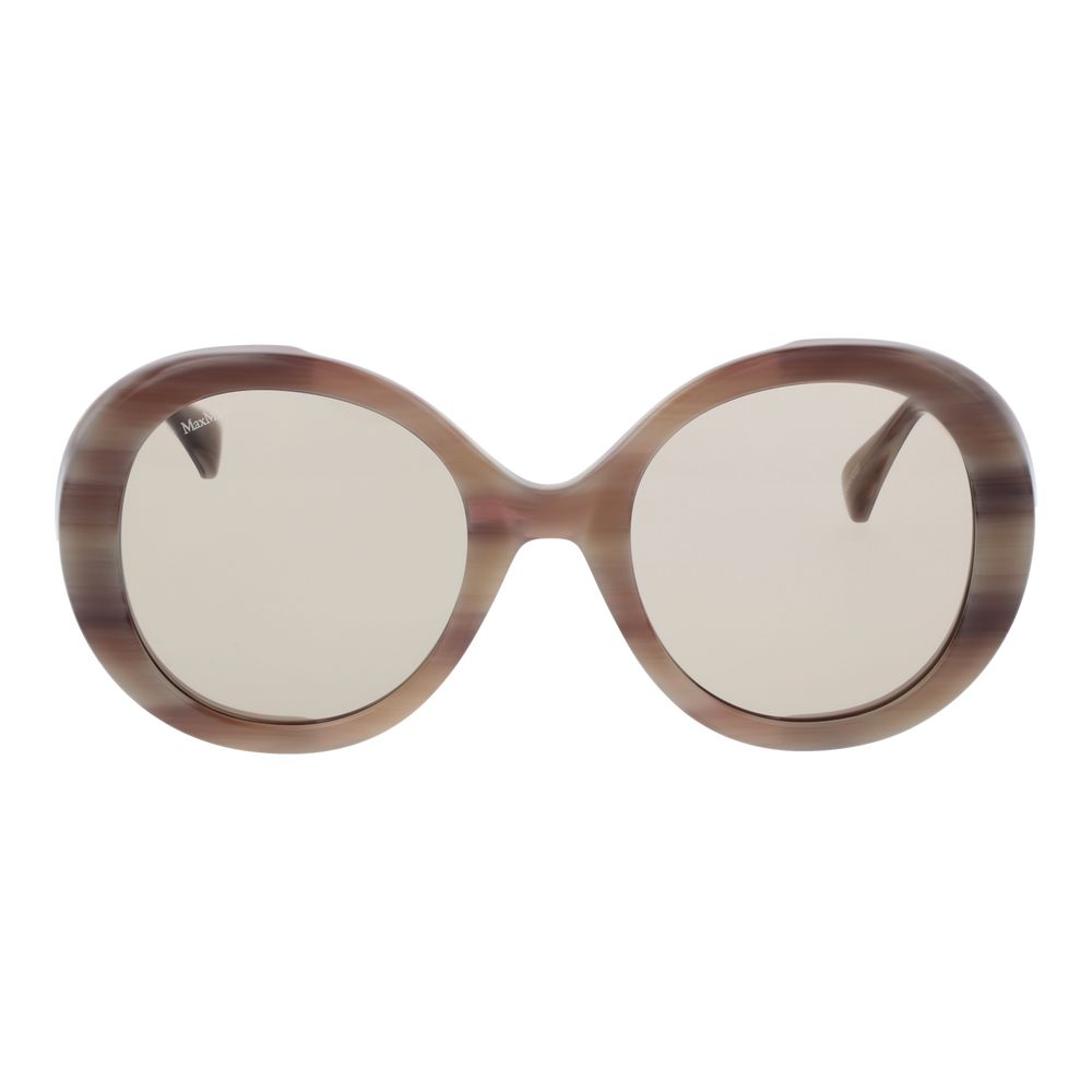 Max Mara Cremefarbene Sonnenbrille aus Acetat