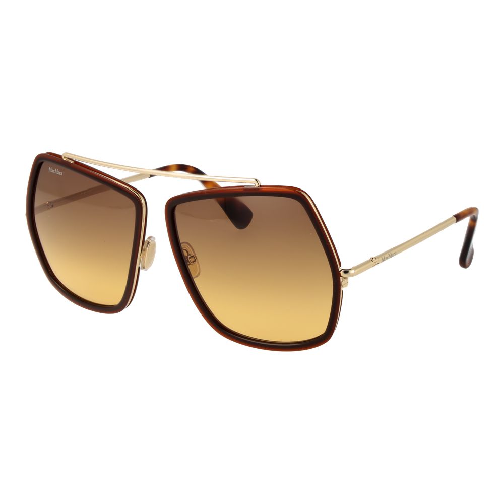 Max Mara Braune Metall-Sonnenbrille