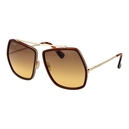Max Mara Braune Metall-Sonnenbrille