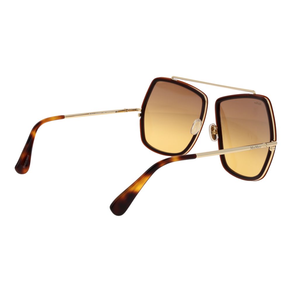 Max Mara Braune Metall-Sonnenbrille
