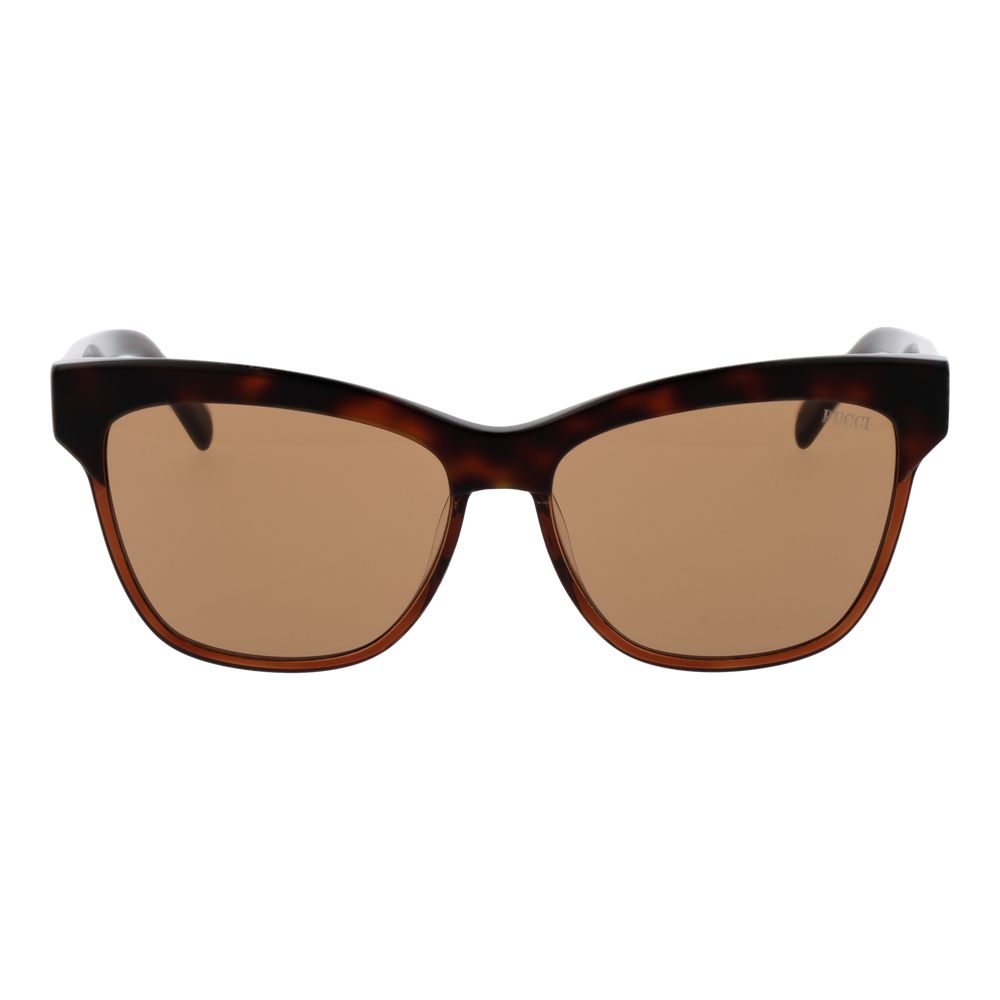 Emilio Pucci Braune Sonnenbrille aus Acetat