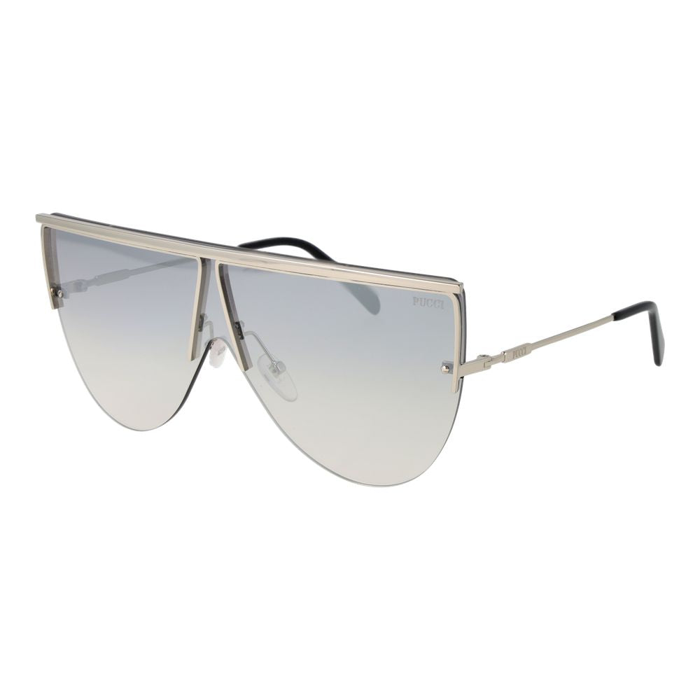 Emilio Pucci Silberne Metall-Sonnenbrille