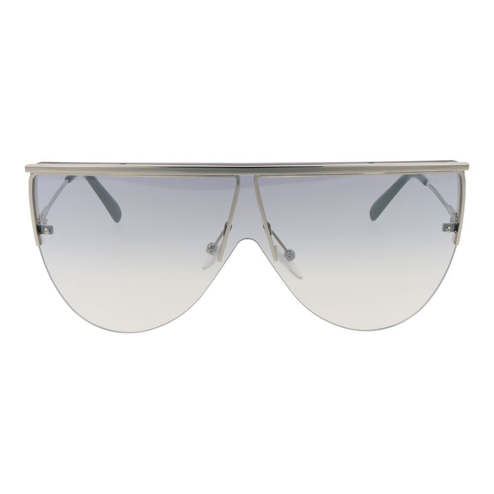 Emilio Pucci Silberne Metall-Sonnenbrille