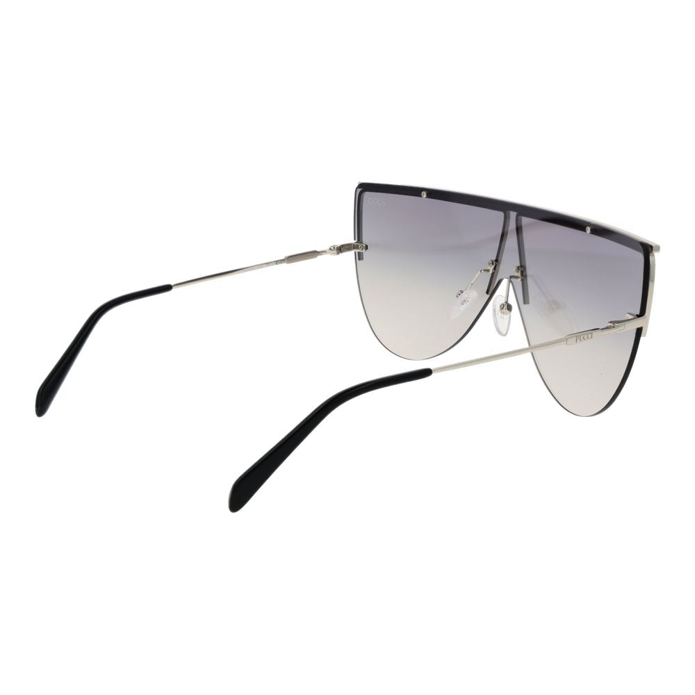 Emilio Pucci Silberne Metall-Sonnenbrille