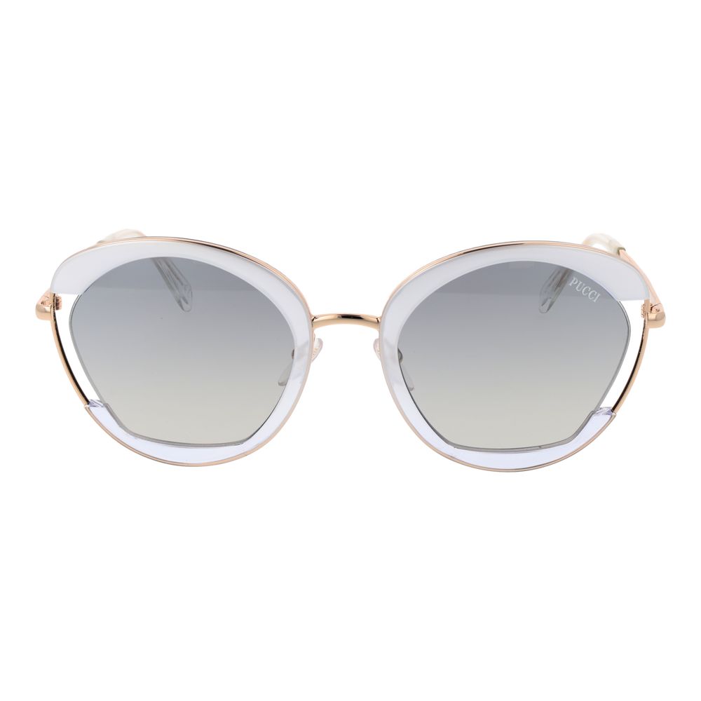 Emilio Pucci Goldene Metall-Sonnenbrille