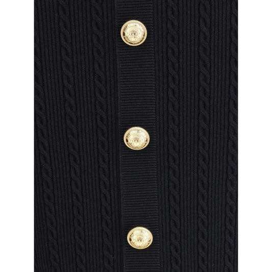 Balmain Midirock aus Strick