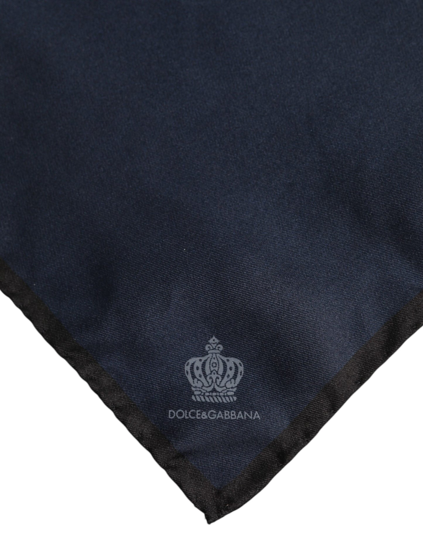 Dolce & Gabbana Blauer DG Crown Silk Square Herren Foulardschal