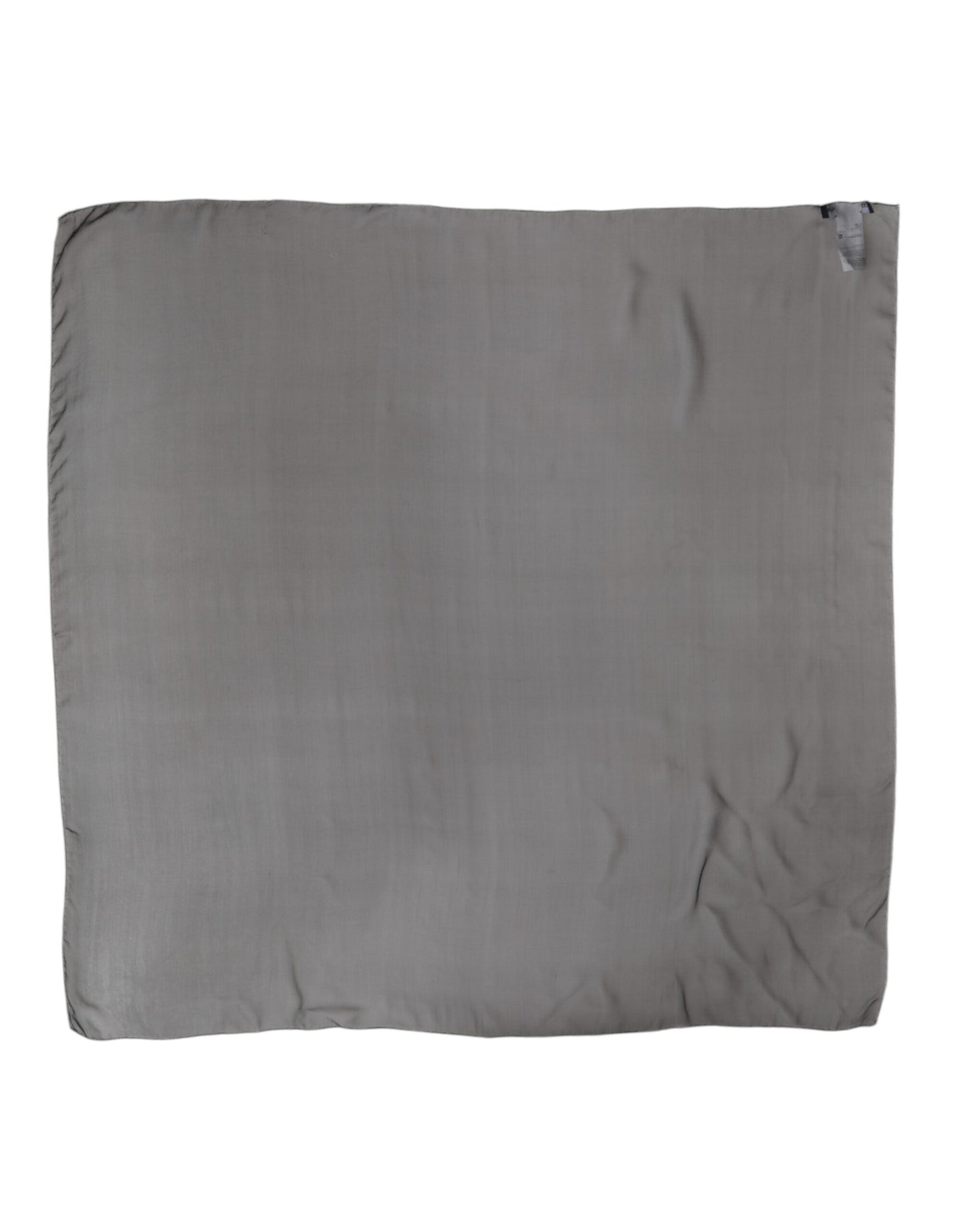 Dolce & Gabbana Grau Schwarz Seide Quadrat Frauen Foulard Schal