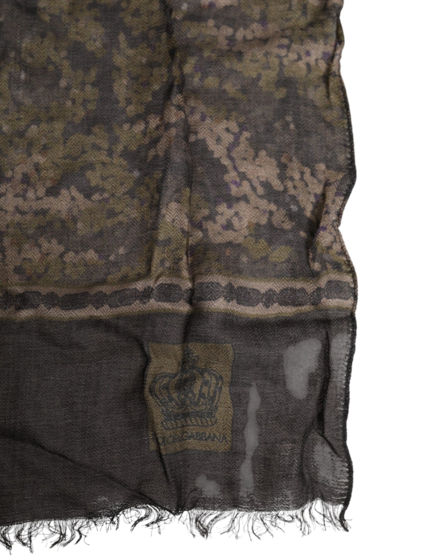 Dolce & Gabbana Camouflage Halswärmer Wickel-Foulard-Schal
