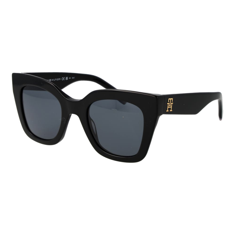 Tommy Hilfiger Schwarze Sonnenbrille aus Acetat