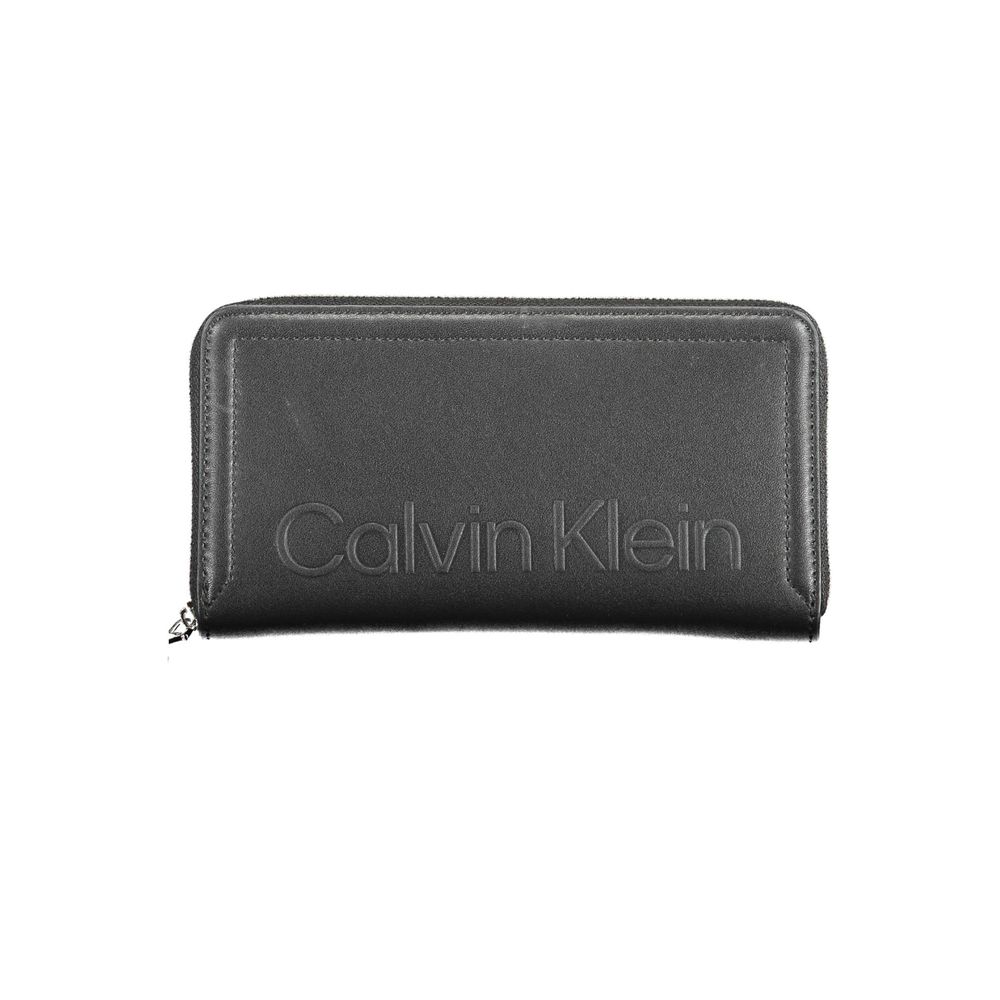 Calvin Klein Schwarzes Portemonnaie aus Polyethylen