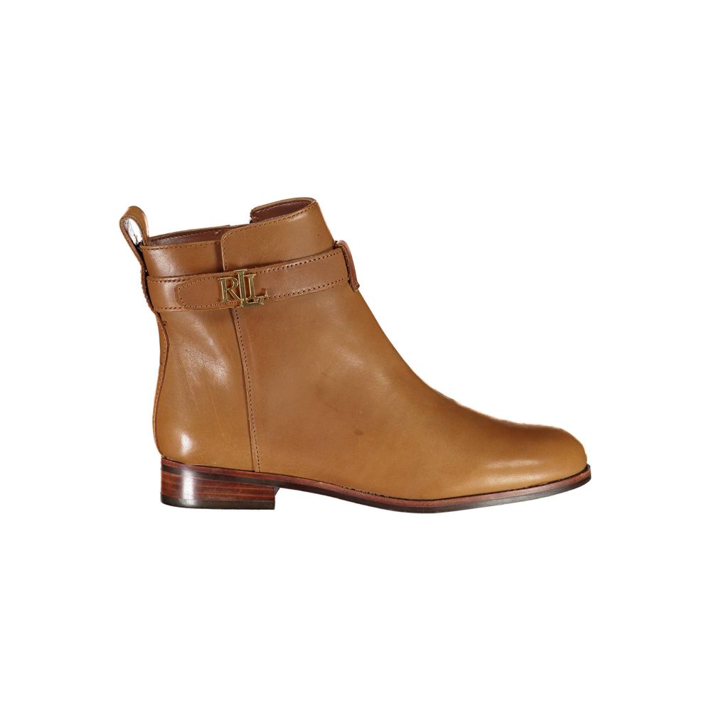 Ralph Lauren Braunes Leder Damenstiefel