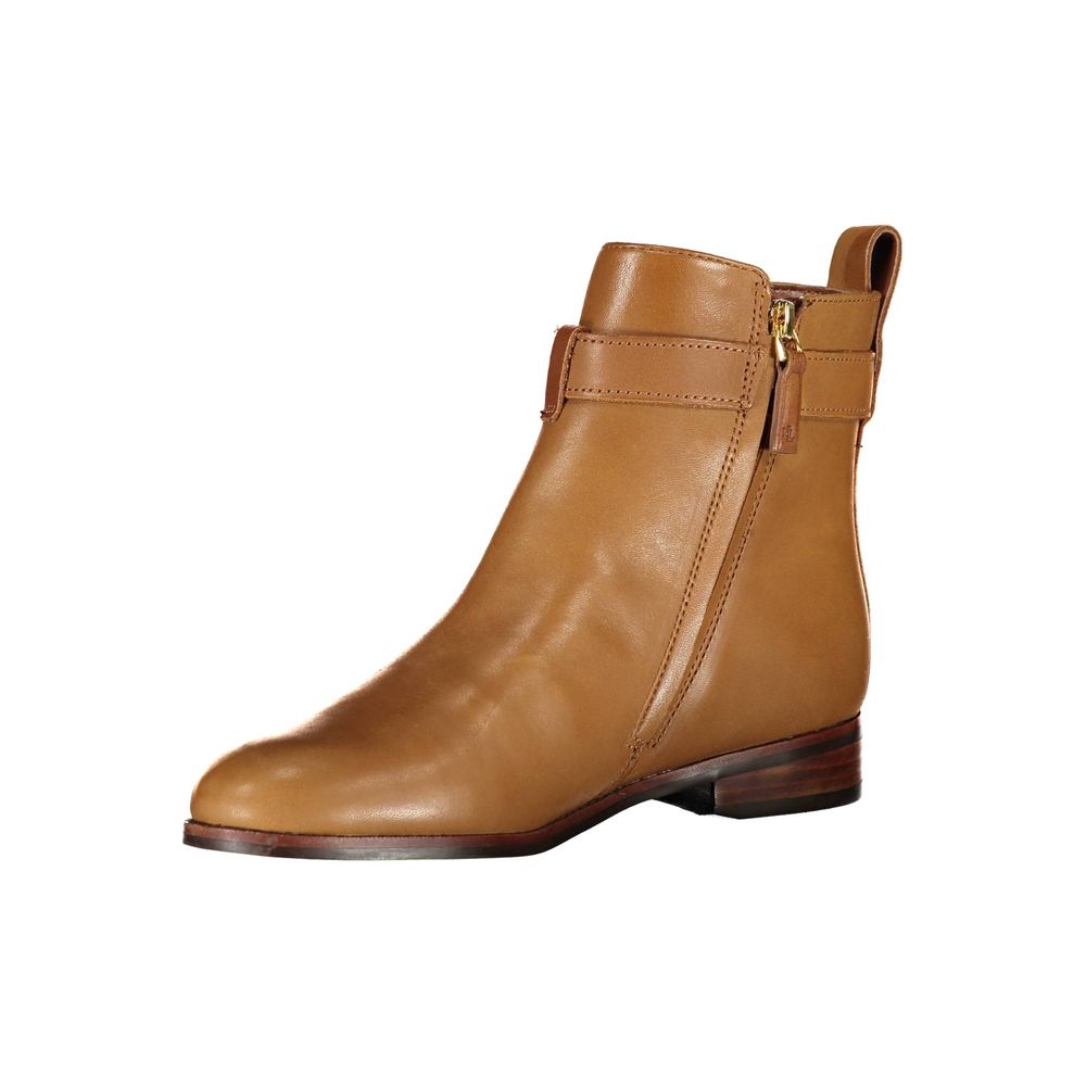 Ralph Lauren Braunes Leder Damenstiefel