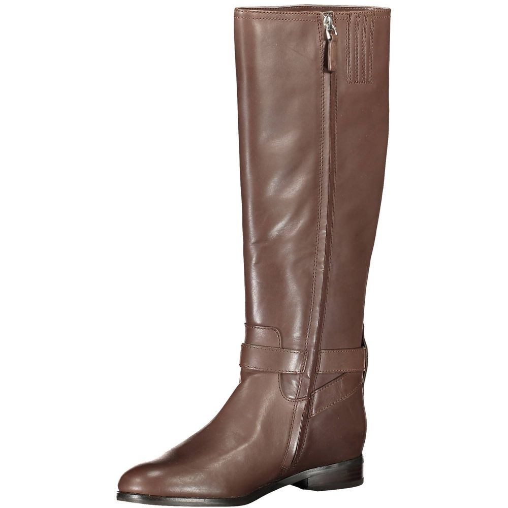 Ralph Lauren Braunes Leder Damenstiefel
