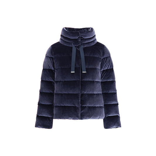 Herno Daunenjacke aus Baumwolle mit Chenille-Effekt