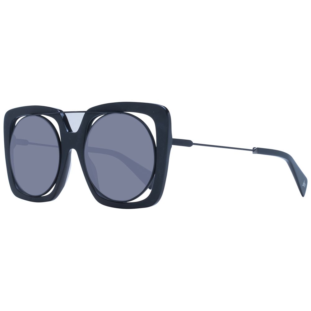 Yohji Yamamoto Monel Sonnenbrille in Schwarz