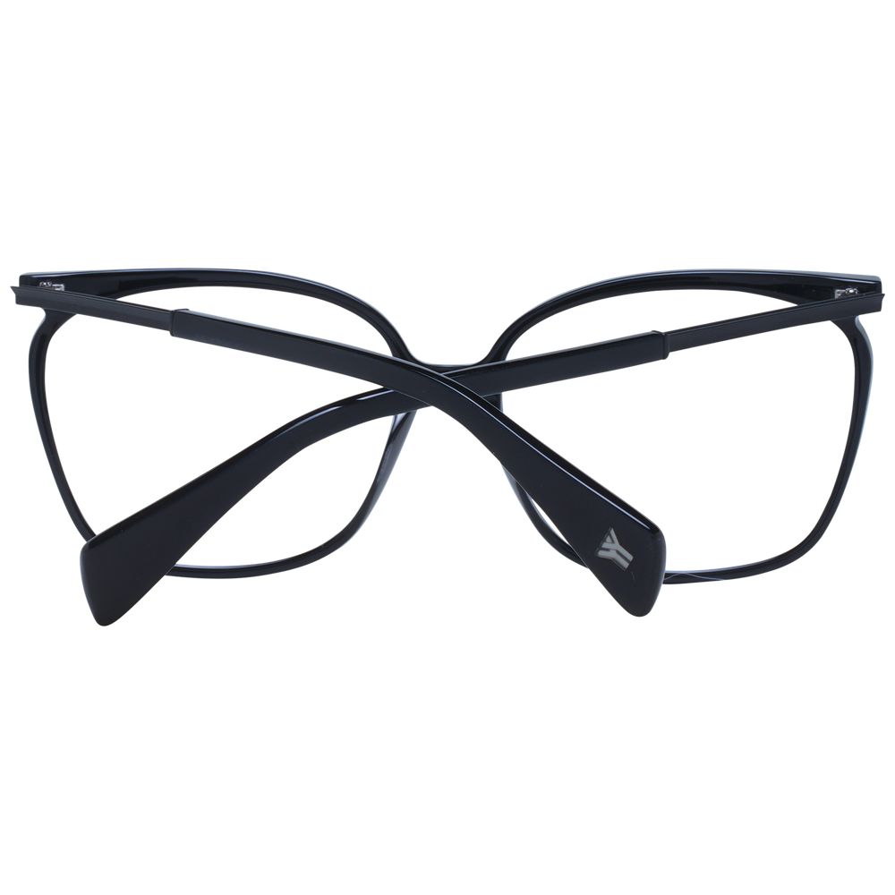 Yohji Yamamoto Schwarze Acetat-Brille (Gestell)