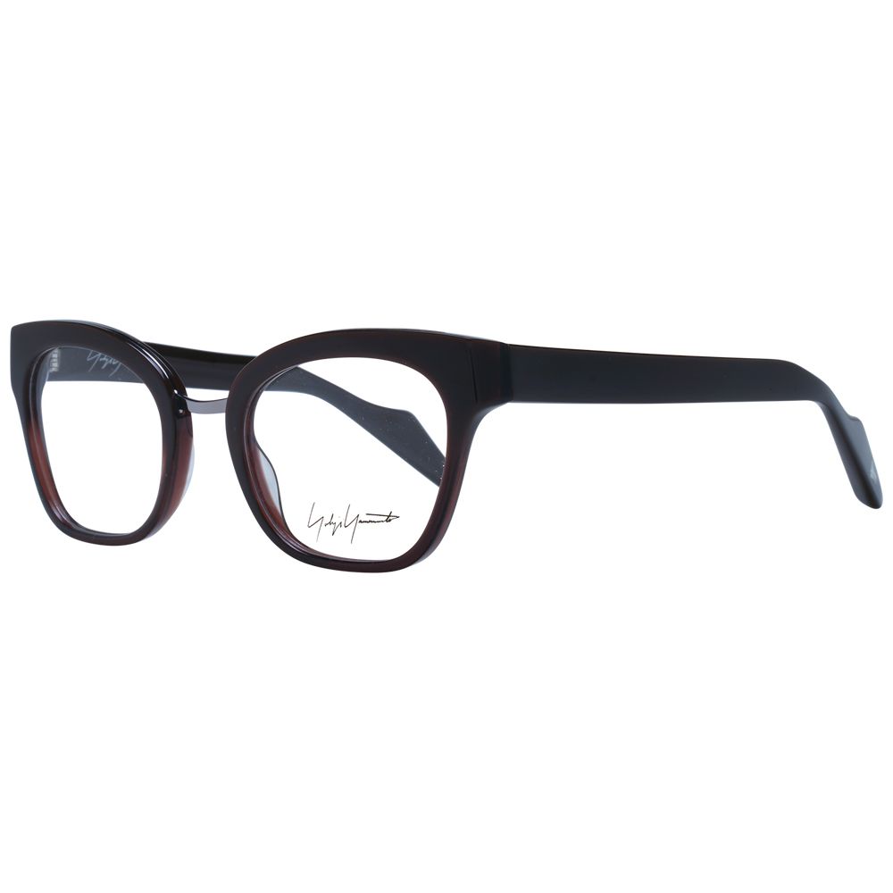 Yohji Yamamoto Brillenrahmen aus braunem Acetat