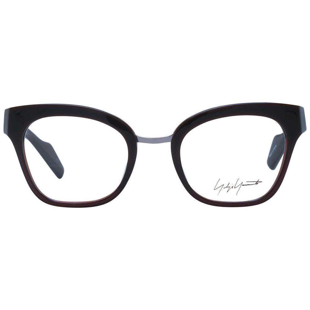 Yohji Yamamoto Brillenrahmen aus braunem Acetat
