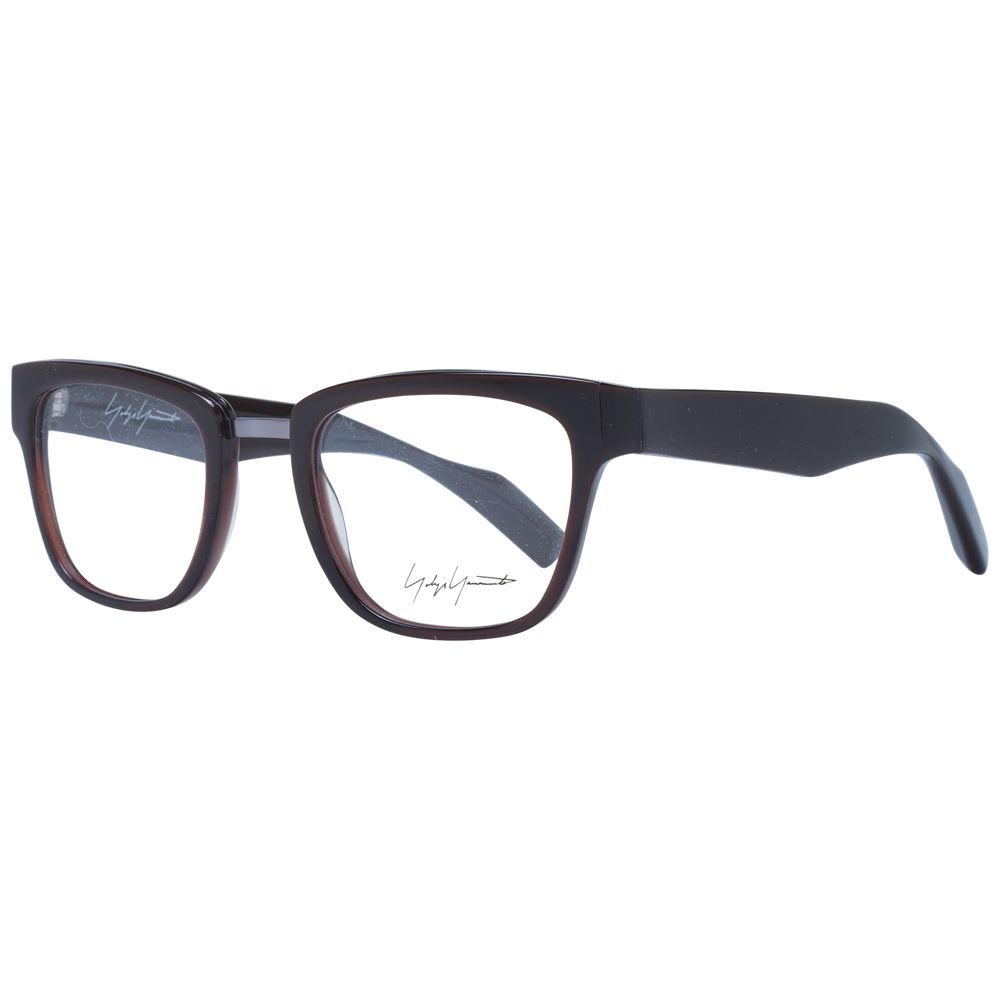 Yohji Yamamoto Brillenrahmen aus braunem Acetat