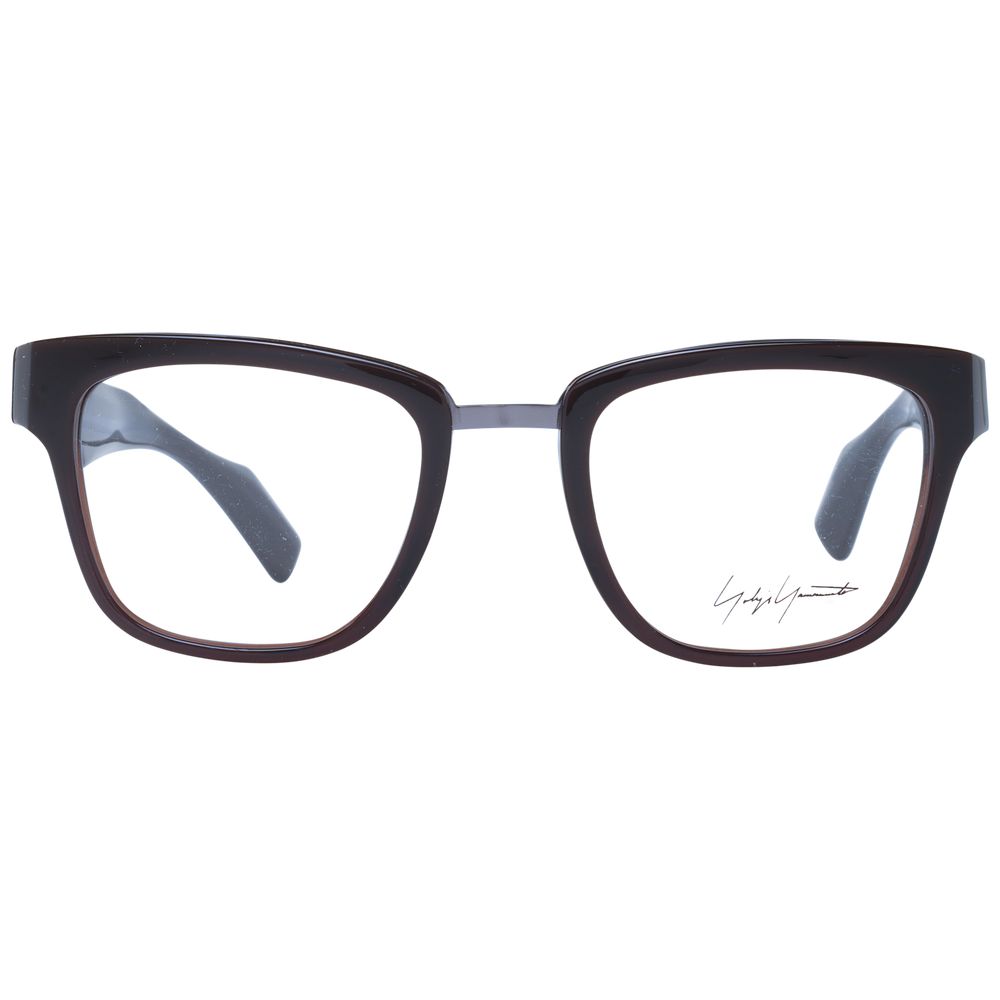 Yohji Yamamoto Brillenrahmen aus braunem Acetat