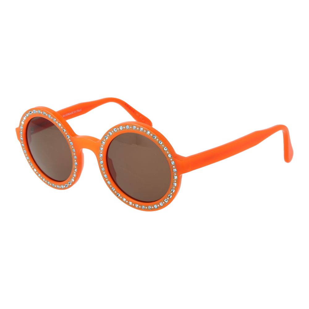 Andy Wolf Sonnenbrille aus orangefarbenem Acetat