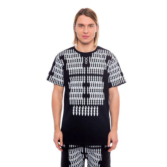 Nicolo Tonetto Schwarzes Baumwoll-T-Shirt für Herren