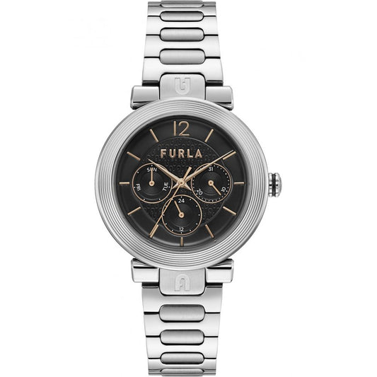 Furla Graue Uhr aus Edelstahl