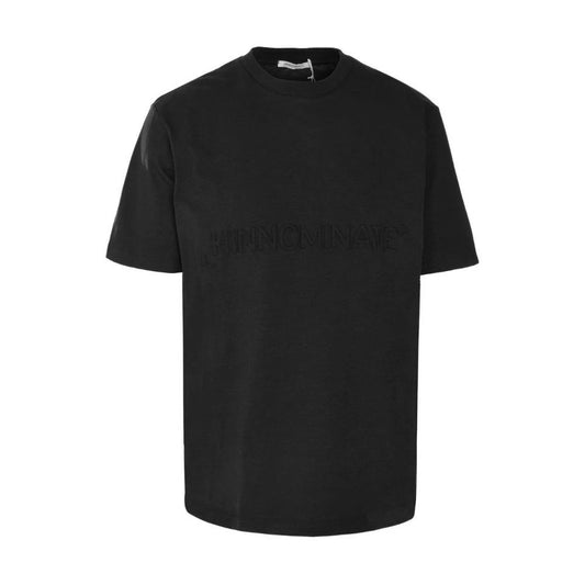 Hinnominate Schwarzes T-Shirt aus Baumwolle