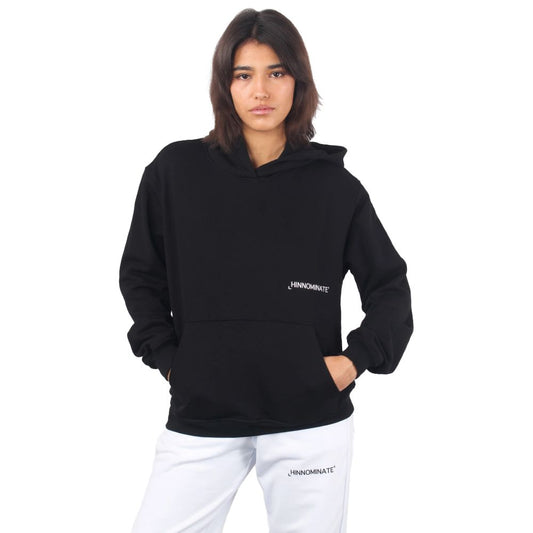 Hinnominate Schwarzer Baumwollpullover